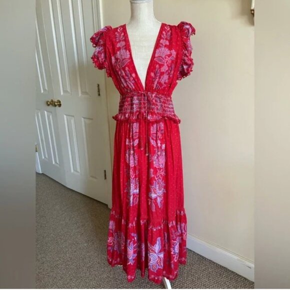 Farm Rio Red Maxi Dress - Picture 3 of 9